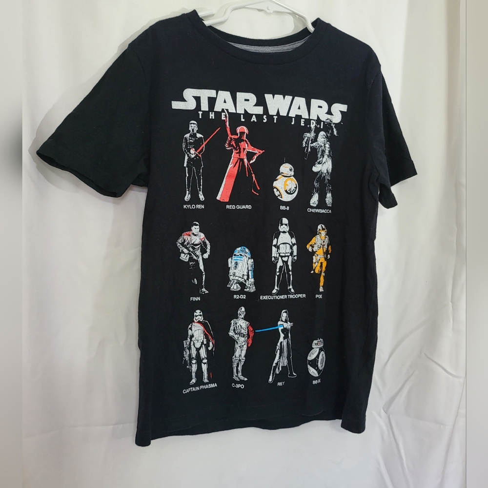 Old Navy Collectibles Boys Star Wars The Last Jedi Black Short Sleeve Tee M